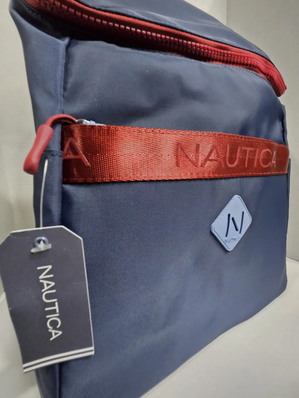 Nautica Men's Navy Blue & Red Backpack